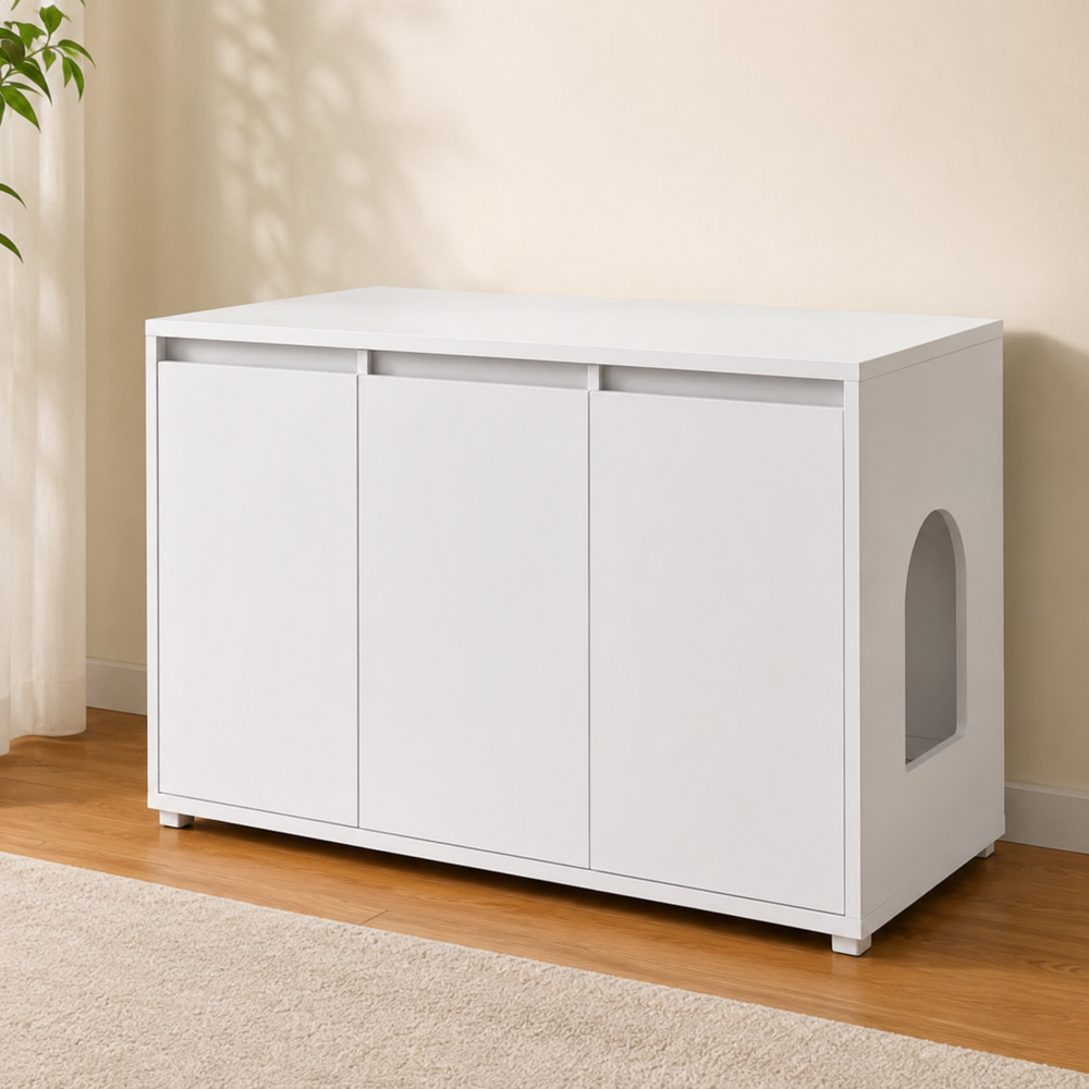 Maison Féline Alcôve — Meuble Cache-Litière Design 2