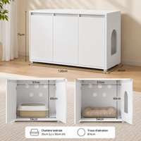 Maison Féline Alcôve — Meuble Cache-Litière Design 3