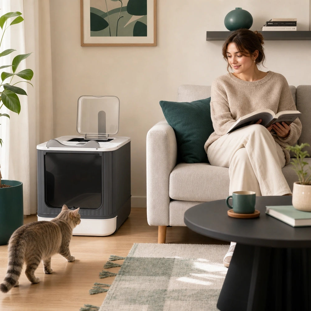Maison Féline Séléna - Maison de Toilette Fermée pour Chat 1