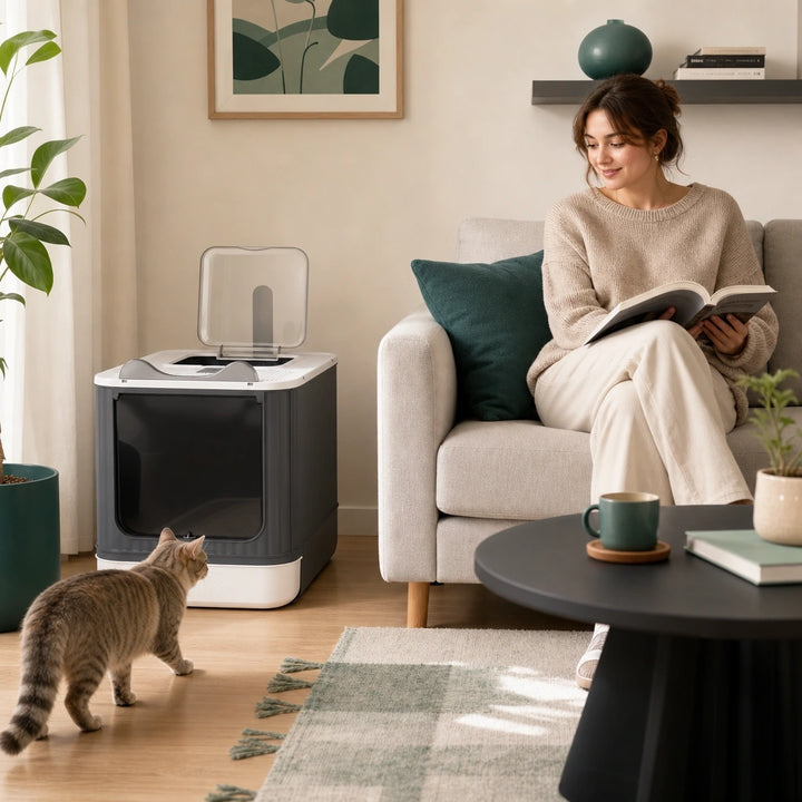 Maison Féline Séléna - Maison de Toilette Fermée pour Chat