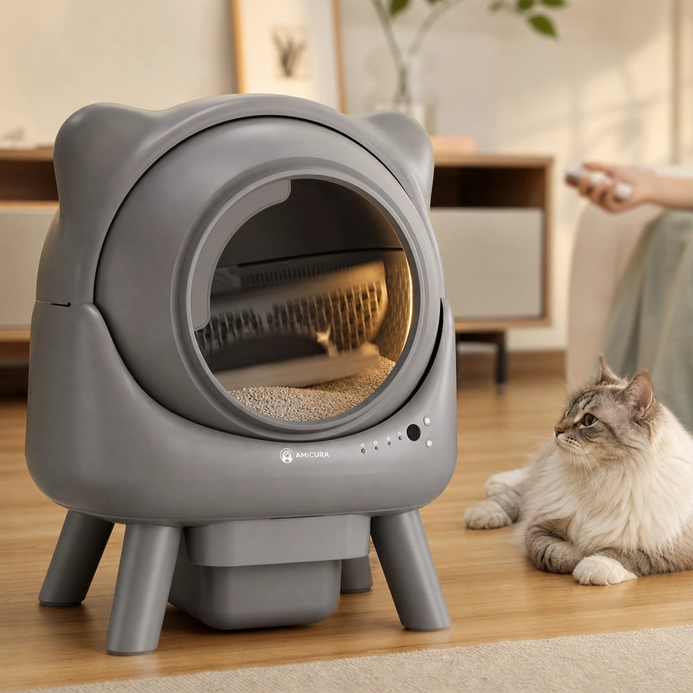 Litière automatique grande capacité pour grands chats – Nova XL – Maison Féline 3
