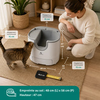 Maison Féline Pure - Litière Automatique Autonettoyante pour Chat 6